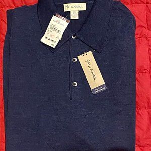 J W Nordstrom Italian Merino Wool Sweater Men's XXL Long NWT